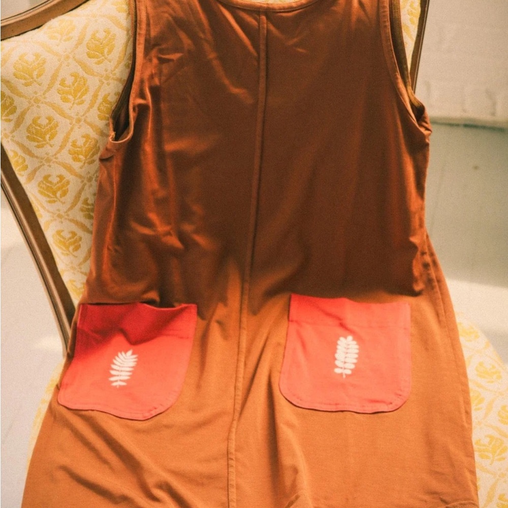 Purusha People Red Fern Dress